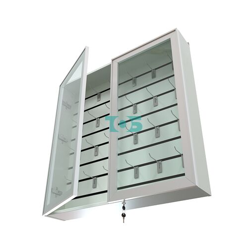 Витрина настенная №4-1Б закрытая с экономпанелью серии Collecto