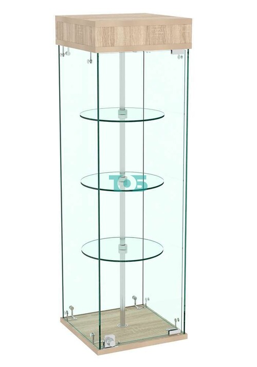 Витрина РОТАЦИЯ настольная с вращающимися полками №23-3 (прозрачная)