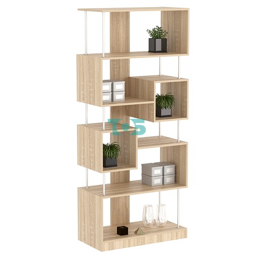 Стеллаж серии КУБ с комбинированными полками №8