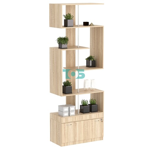 Стеллаж серии КУБ S-образный №4 с нижним накопителем