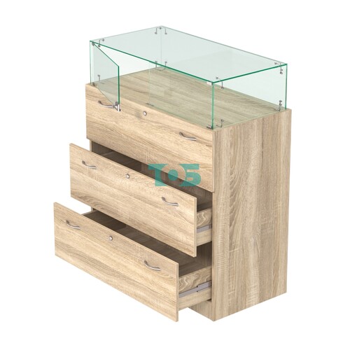 Закрытый прилавок с выдвижными ящиками Селена-114