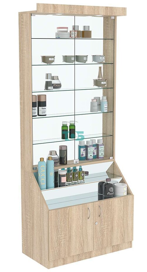 Витрина серии Эталон №1-2 (задняя стенка стекло)