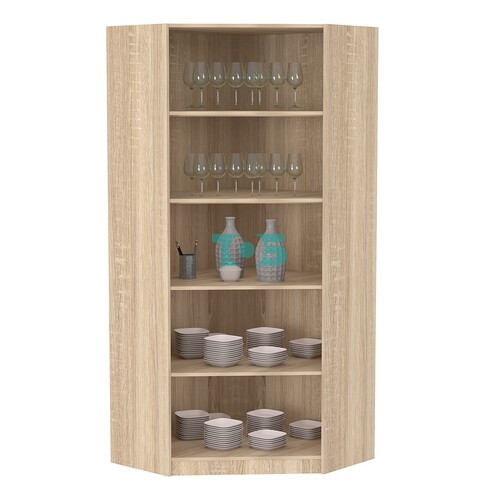 Стеллаж угловой из ДСП серии Эконом №5-4 (торец 400 мм)