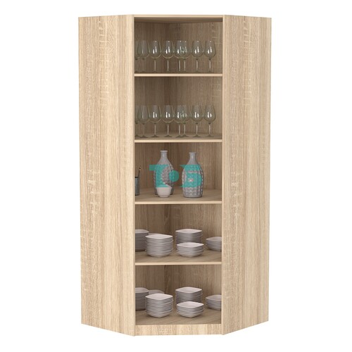 Стеллаж угловой из ДСП серии Эконом №5-5 (торец 500 мм)