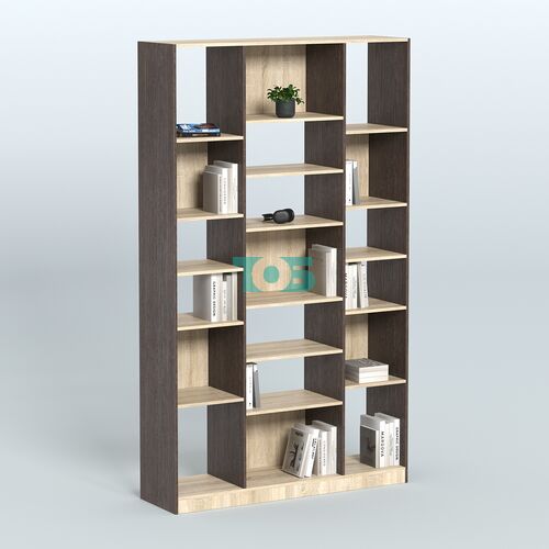 Стеллаж из ДСП серии ЛОФТ №12-2 с полками ДСП