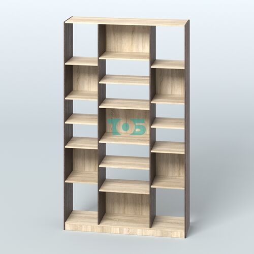 Стеллаж из ДСП серии ЛОФТ №12-2 с полками ДСП