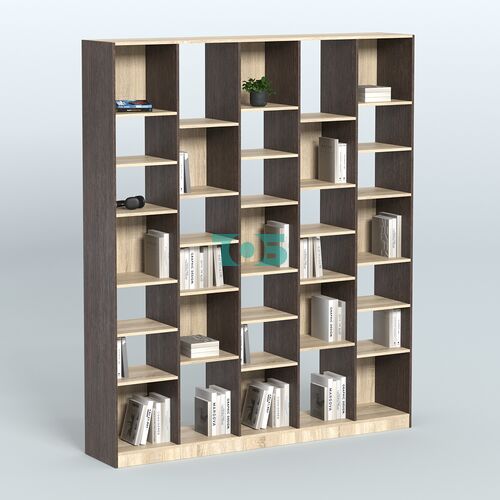 Стеллаж из ДСП серии ЛОФТ №13-2 с полками ДСП