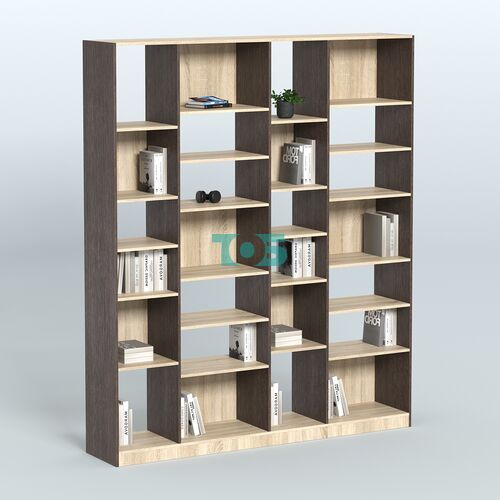 Стеллаж из ДСП серии ЛОФТ №15-2 с полками ДСП