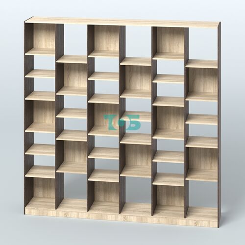 Стеллаж из ДСП серии ЛОФТ №16-2 с полками ДСП