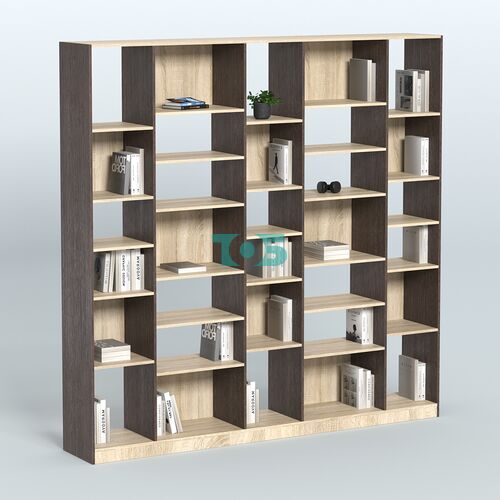 Стеллаж из ДСП серии ЛОФТ №17-2 с полками ДСП