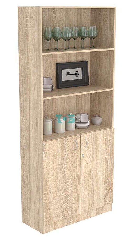 Стеллаж из ДСП серии Эконом №1-350 с дверками 810 мм