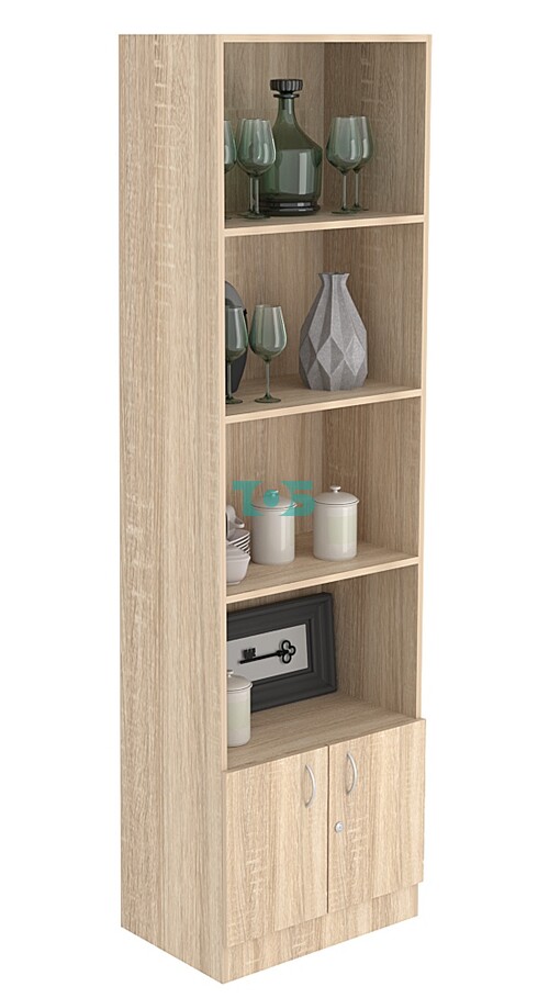 Стеллаж из ДСП серии Эконом №2-350 с дверками 410 мм