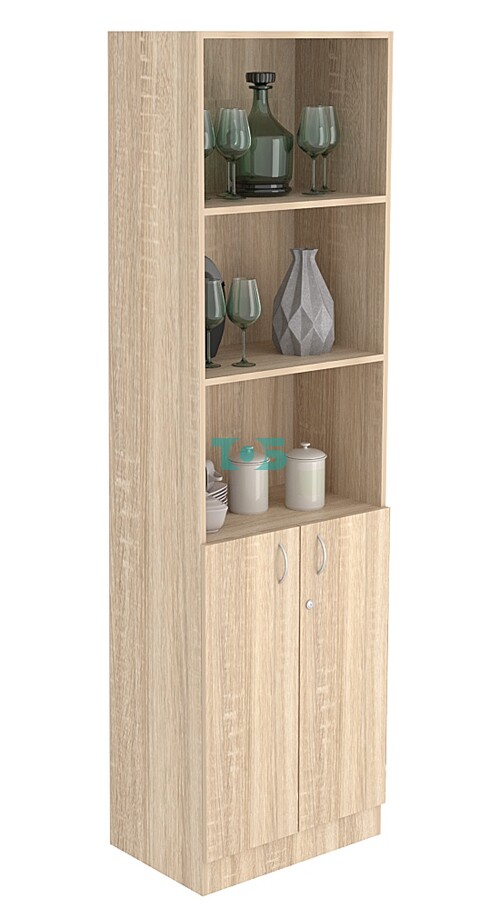 Стеллаж из ДСП серии Эконом №2-350 с дверками 810 мм