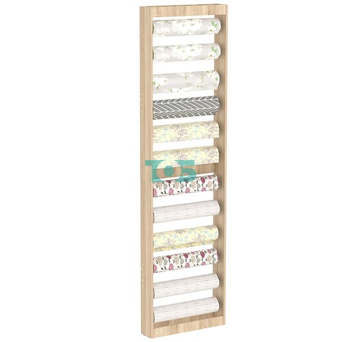 Торговый стеллаж под обои №2 узкий