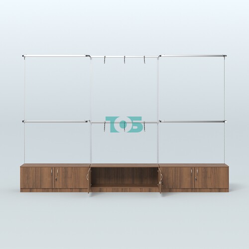 Система Neo Fix с хромированными поручнями №1 и тумбами T-21