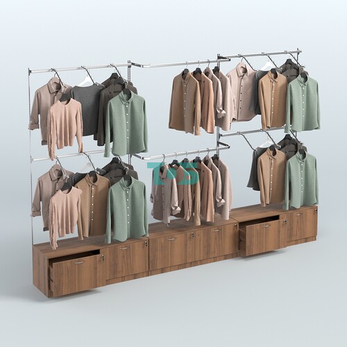 Система Neo Fix с разными видами поручней №2 и тумбами T-11