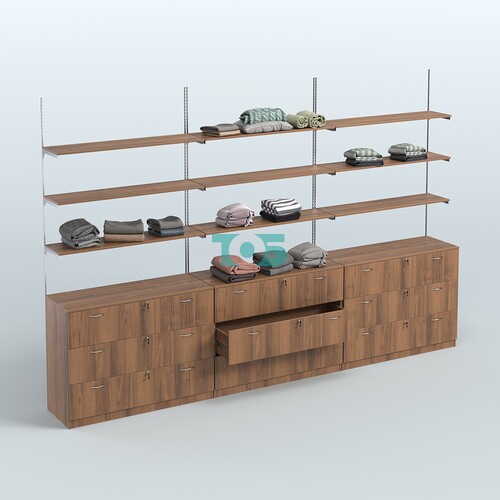 Система Neo Fix №7 с полками из ДСП и тумбами T-13