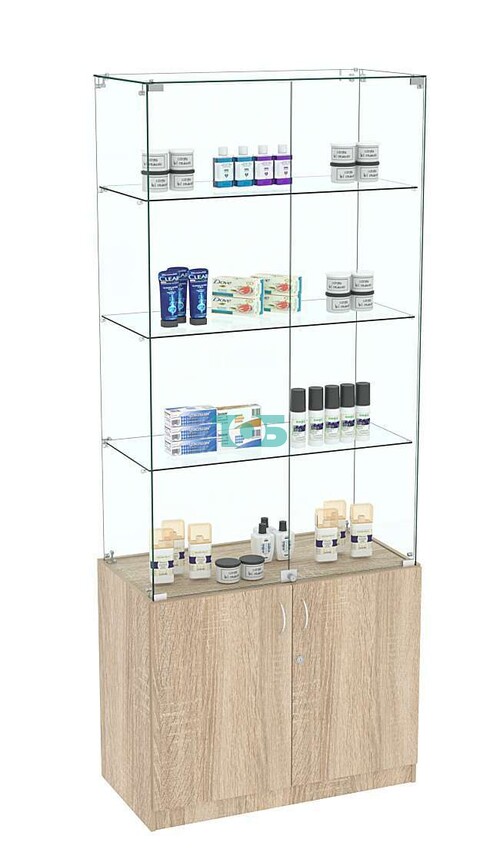 Высокая витрина ИСТРА №705 (задняя стенка - стекло)