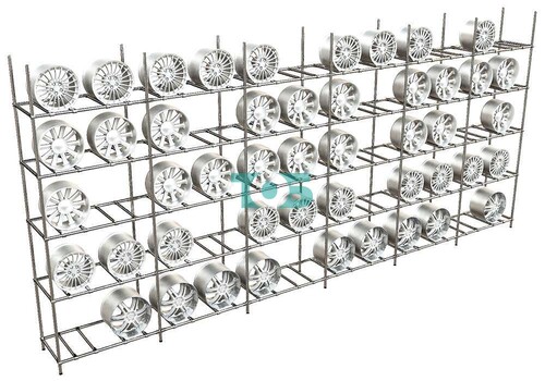 Стеллаж h-2400 для автомобильных дисков №13 (6 метров)