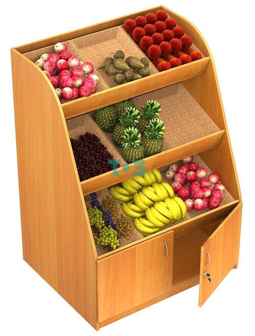 Пристенный торговый развал для овощей и фруктов ОФК №1