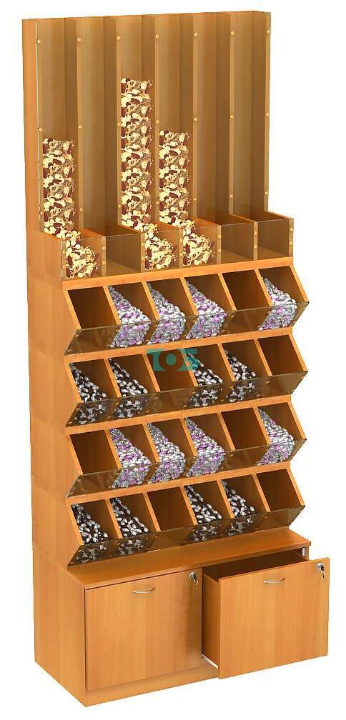 Торговый модуль для сыпучих товаров №5-1 (Т-20) открытый