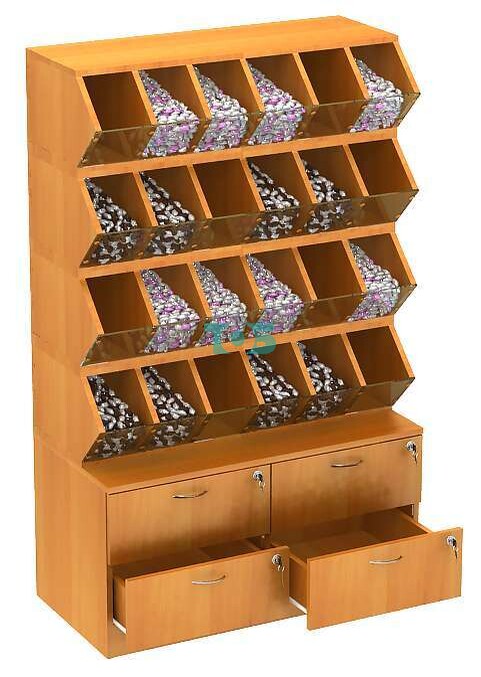 Торговый модуль для сыпучих товаров №10-1 (Т-19) открытый