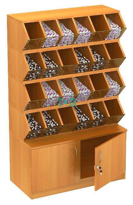 Торговый модуль для сыпучих товаров №12-1 (Т-25) открытый