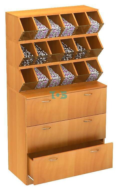 Торговый модуль для сыпучих товаров №13-1 (Т-18) открытый