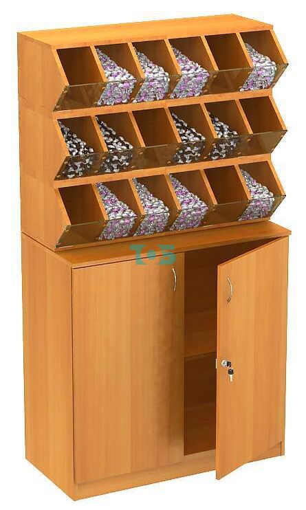 Торговый модуль для сыпучих товаров №14-1 (Т-27) открытый