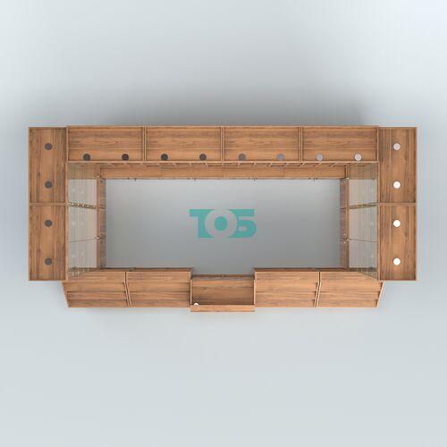 Павильон с прилавками-горка для продажи чая и кофе №4