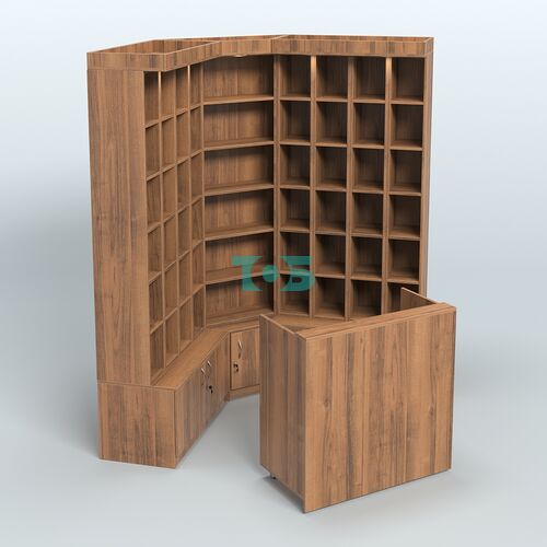 Павильон из открытых витрин для продажи чая и кофе №6