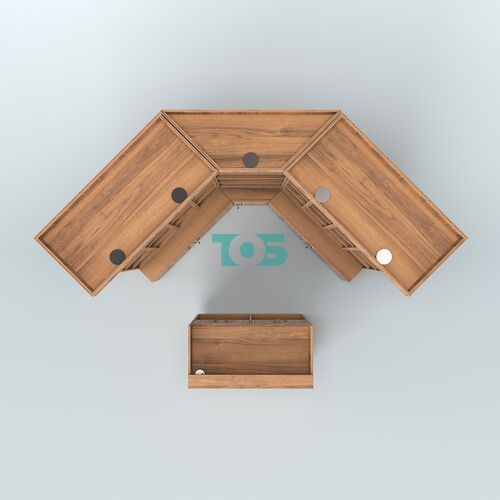 Павильон из открытых витрин для продажи чая и кофе №6