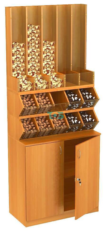 Торговый модуль для сыпучих товаров №8-3 (Т-27) открытый