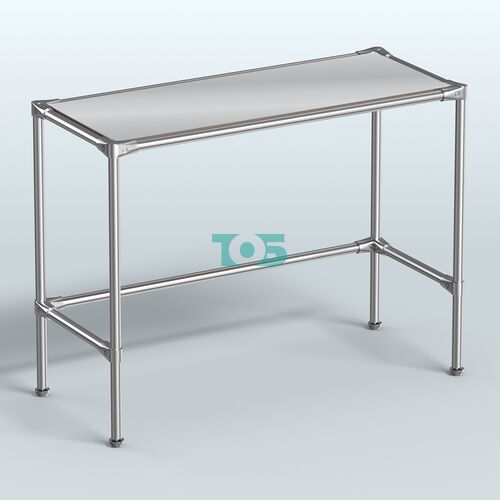 Стол большой D-43 с полкой зеркало 4мм