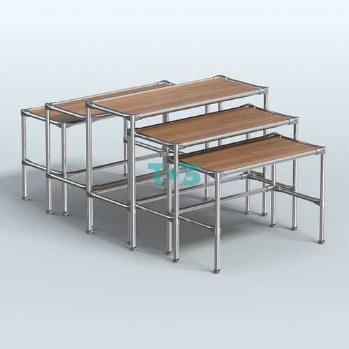 Комплект столов №2-4 с полками ДСП 16мм