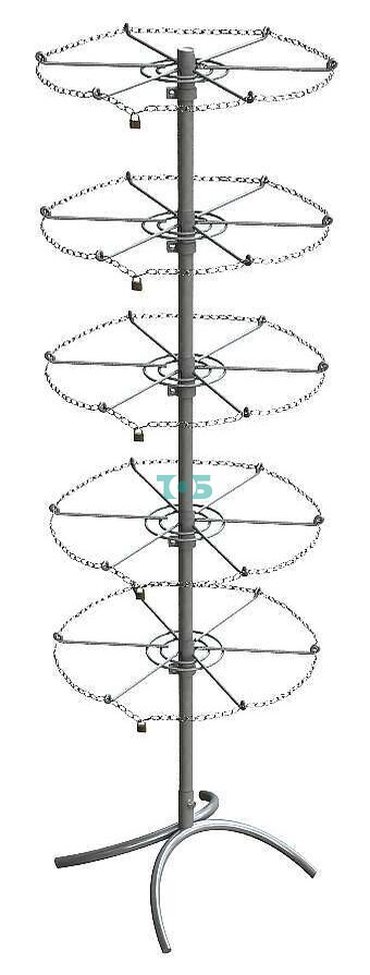 Стойка 6С-5 с вращающимися Солнышками закрытого типа. БЕЛАЯ