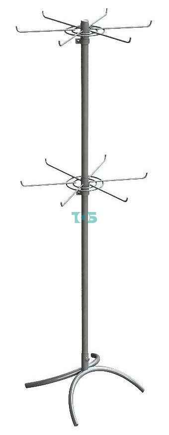 Стойка напольная 6Ш с 2-мя солнышками. БЕЛАЯ. (Д-16)