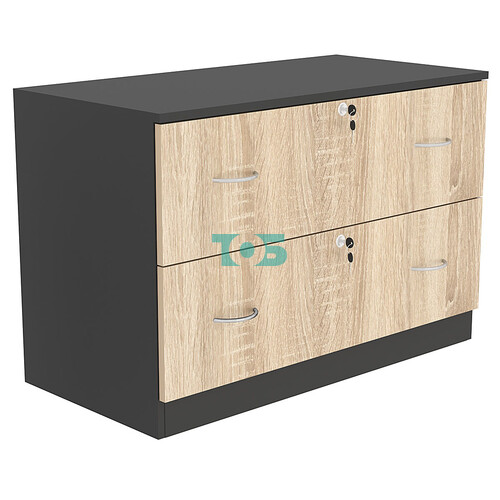 Тумба T-17 900мм (H-600мм c двумя выдвижными ящиками)