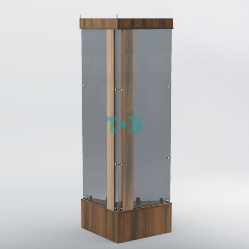 Витрина для музеев "Коллекция" №18 угловая с фризом