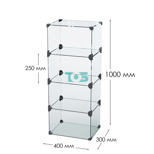 Витрина "Кекс" для выпечки №4-400 (без дверок)