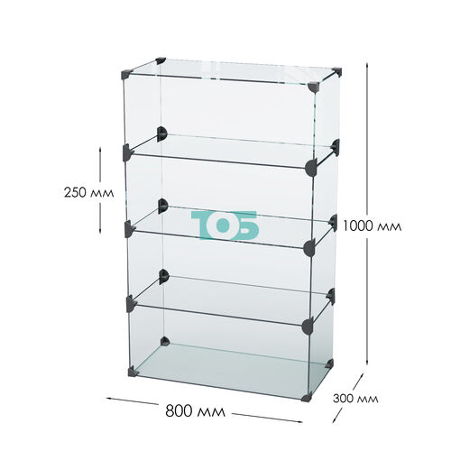 Витрина "Кекс" для выпечки №4-800 (без дверок)