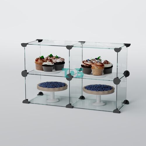 Витрина "Кекс" для выпечки №2-400 (без дверок) стыковочная