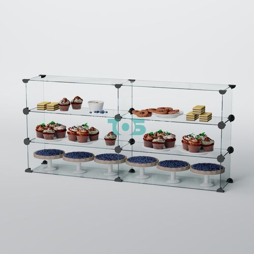 Витрина "Кекс" для выпечки №3-800 (без дверок) стыковочная
