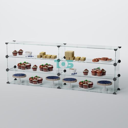 Витрина "Кекс" для выпечки №3-1000 (без дверок) стыковочная