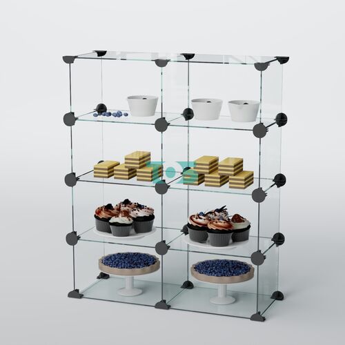 Витрина "Кекс" для выпечки №4-400 (без дверок) стыковочная