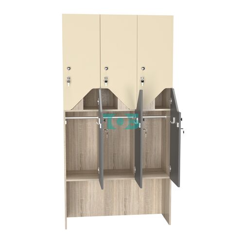 Шкаф для раздевалок СТАНДАРТ-Элегия №3-3Б