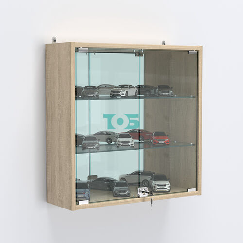 Витрина настенная №201-2А с зеркалом