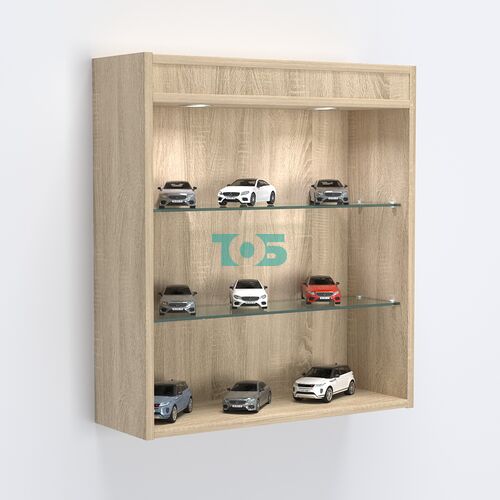 Витрина настенная №201-3Г открытая с подсветкой