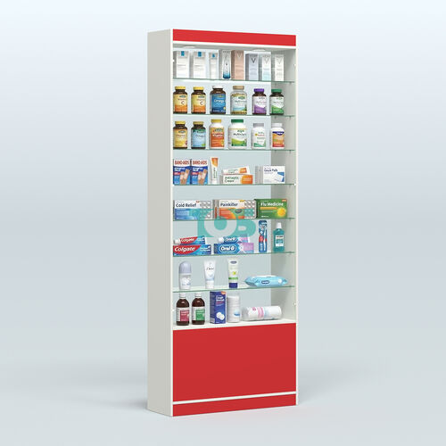 Высокая витрина серии Эконом №304-900 (без дверей)