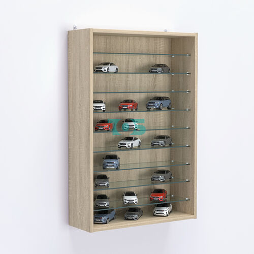 Витрина настенная №202-5Г открытая с девятью полками